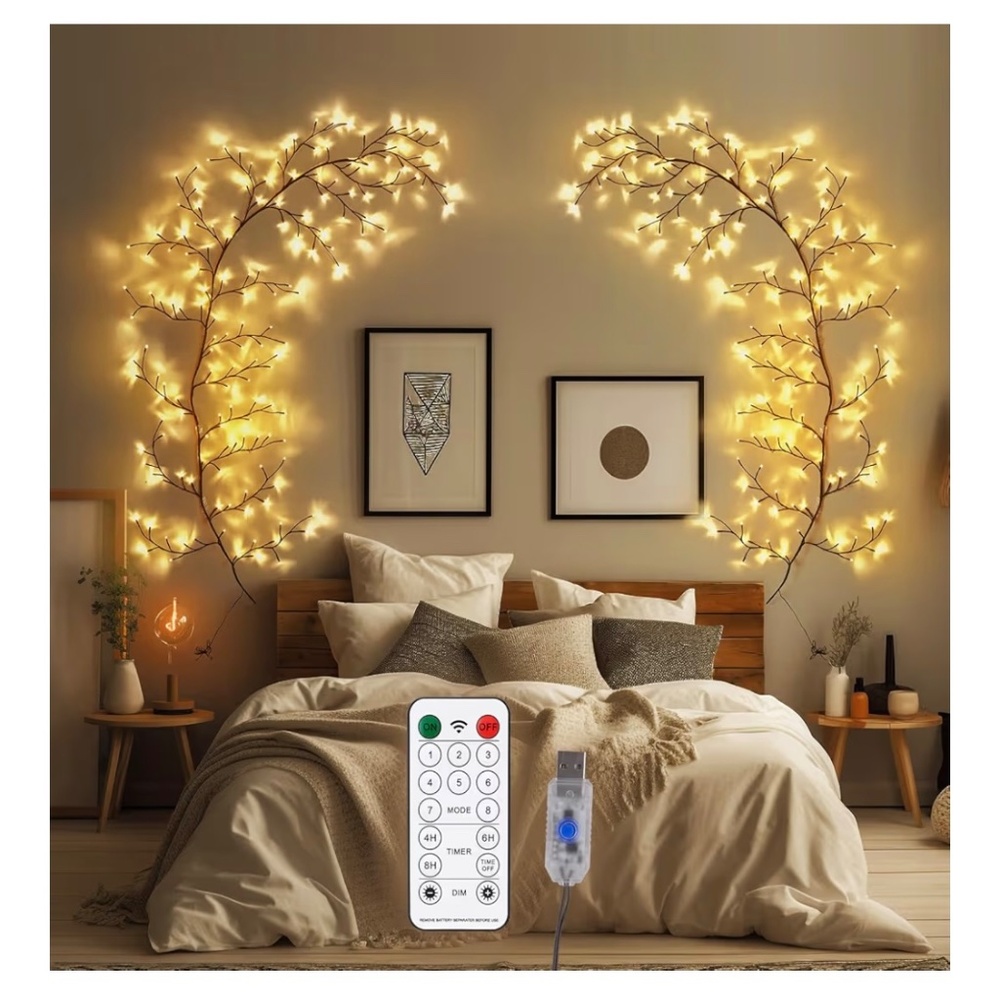 Enchanted Willow Vine Lights for Home Decor with 160LEDs - Picture 3 of 4